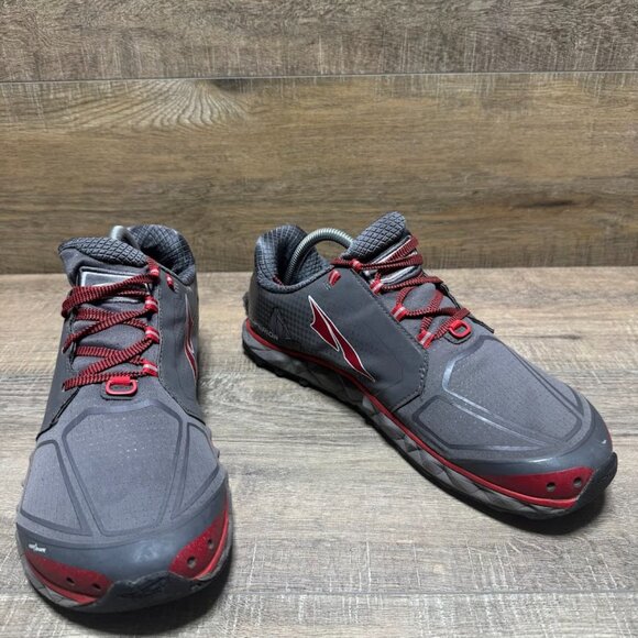 Altra Superior 4 Trail Gray/Red Running Shoes Men's Size 9.5 - Picture 6 of 7